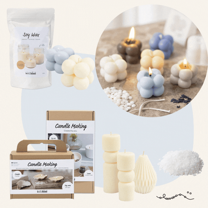 Candle making and candle decoration