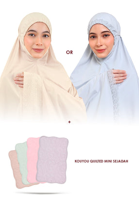 [School Holiday] Signature Eiliyah or Modish Hazakura + Sejadah Kouyou Quilted Mini