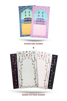 [Cilik Special Deals] Sejadah Bairam Lite Foam + Sejadah Doodle Kids