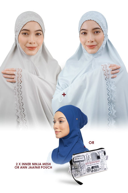 [2.2] 2x Modish Jamia + Free 2x Inner Ninja Mesh or Ann Jaafar Pouch