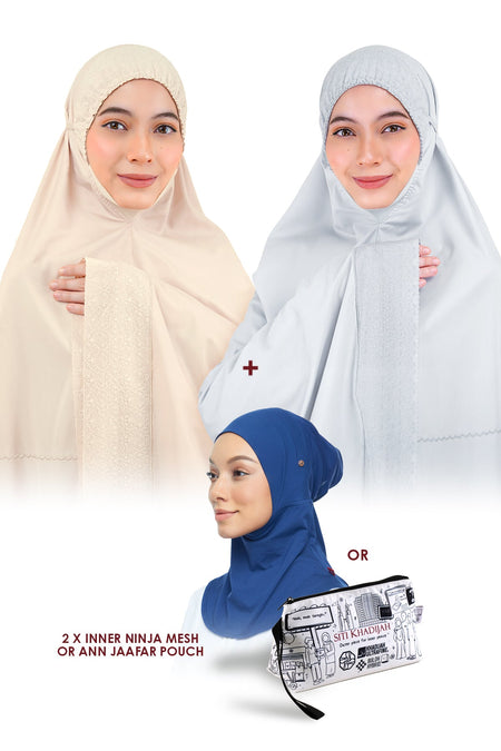 [2.2] 2x Signature Eiliyah + Free 2x Inner Ninja Mesh or Ann Jaafar Pouch