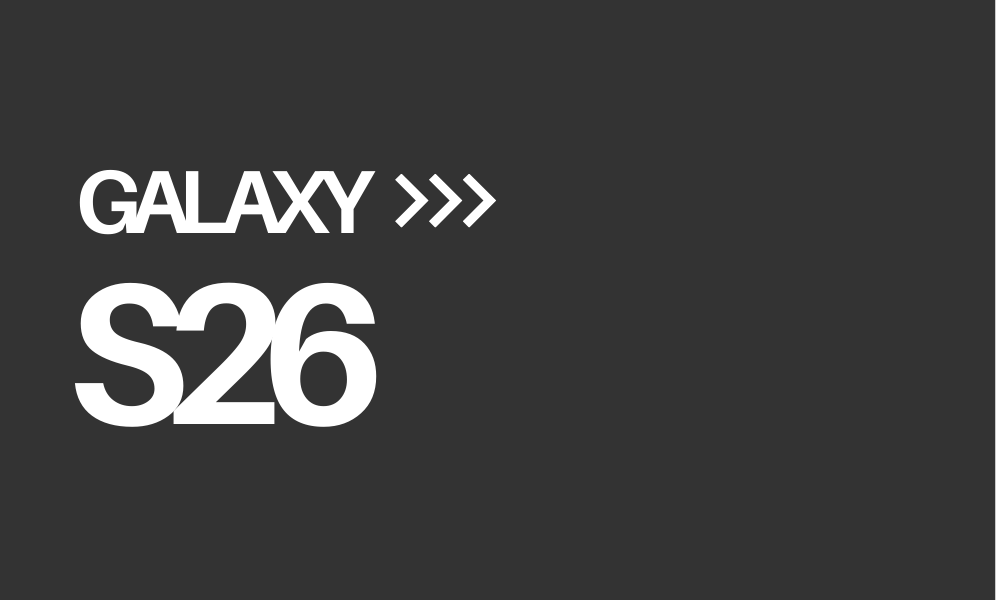 an image of a black and white samsung s26 phone