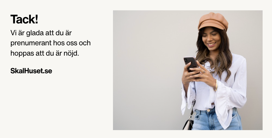 Kvinna med telefon