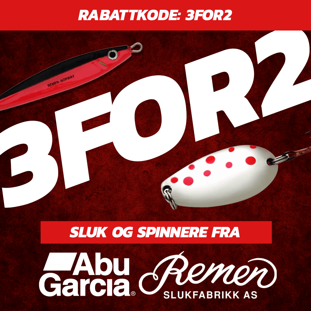 3 for 2 på sluk og spinnere fra Abu Garcia og Remen!