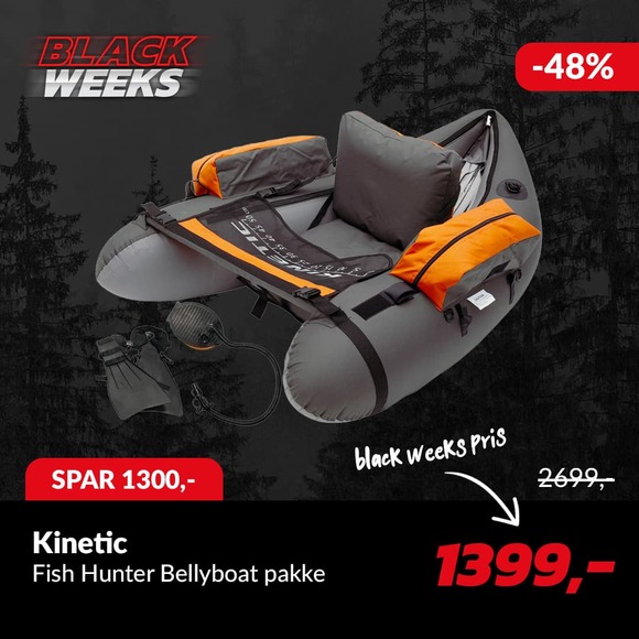 Kinetic Kinetic Fish Hunter Bellyboat Pakke
