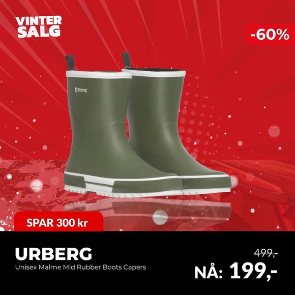 Urberg Unisex Malme Mid Rubber Boots Capers