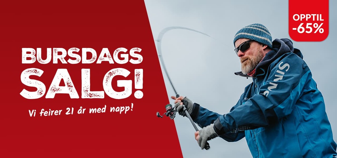 Vi feirer 21 år med fiskeglede!