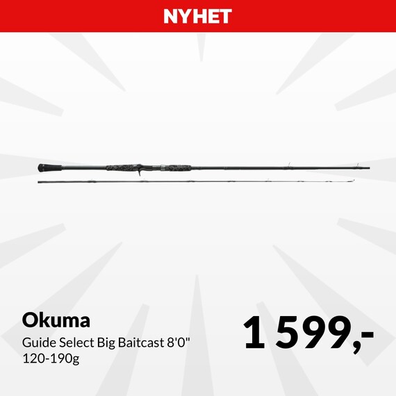 Okuma Guide Select Big Baitcast 8'0" 120-190g