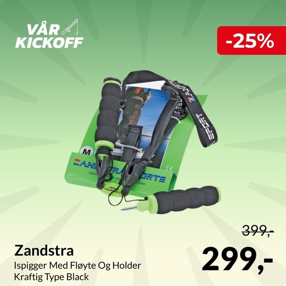 Zandstra Ispigger Med Fløyte Og Holder Kraftig Type Black