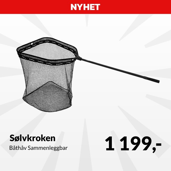 Sølvkroken Båthåv Sammenleggbar