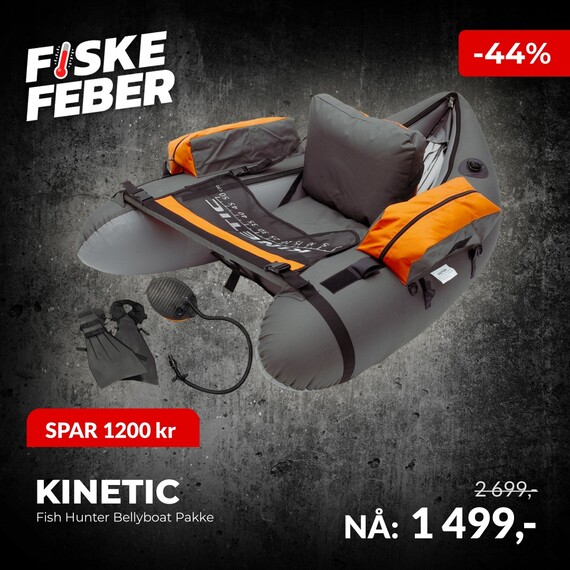 Kinetic Fish Hunter Bellyboat Pakke