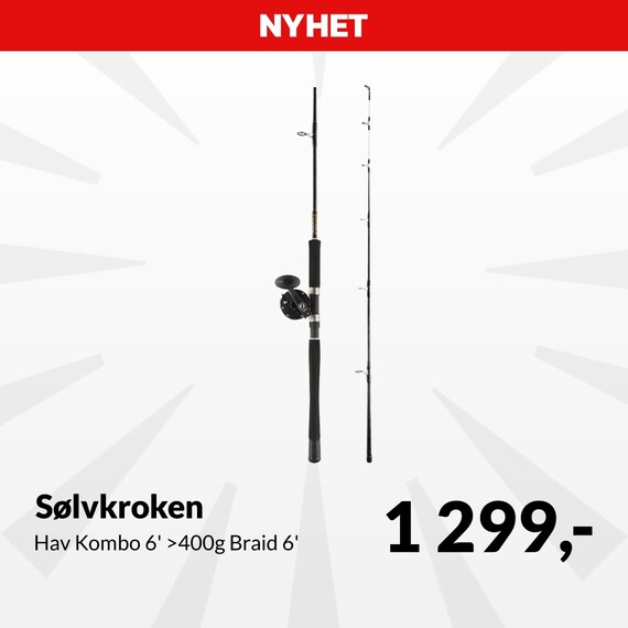 Sølvkroken Hav Kombo 6' >400g Braid