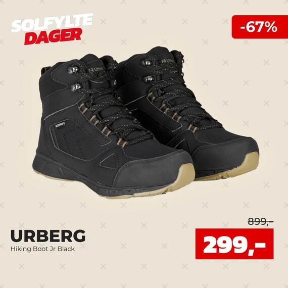 Urberg Hiking Boot Jr Black