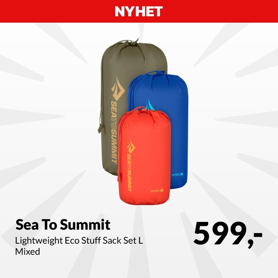 Sea To Summit Lightweight Eco Stuff Sack Set L Mixed