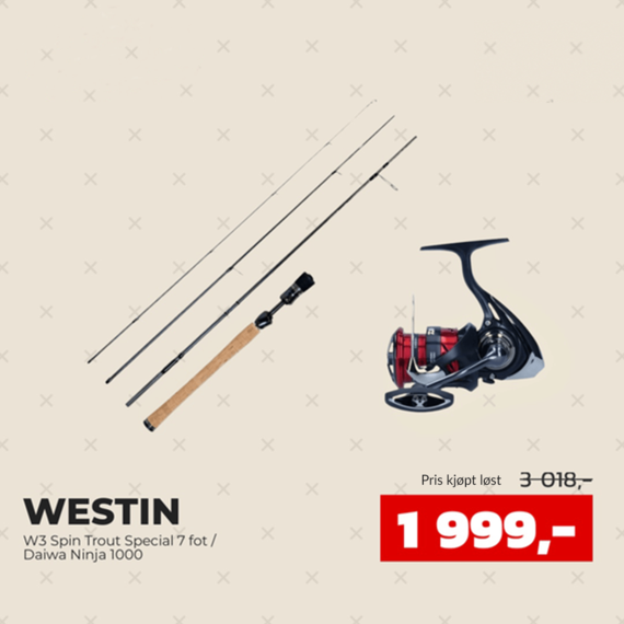 Westin W3 Spin Trout Special 7 fot / Daiwa Ninja 1000