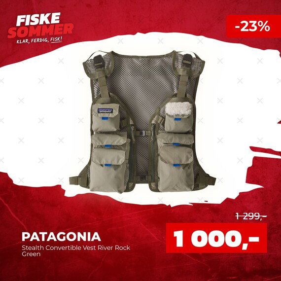 Patagonia Stealth Convertible Vest River Rock Green