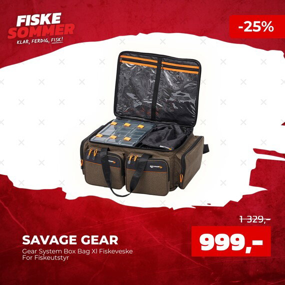 Savage Gear Savage Gear System Box Bag Xl Fiskeveske For Fiskeutstyr