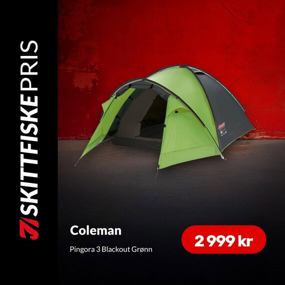 Coleman Pingora 3 Blackout Grønn