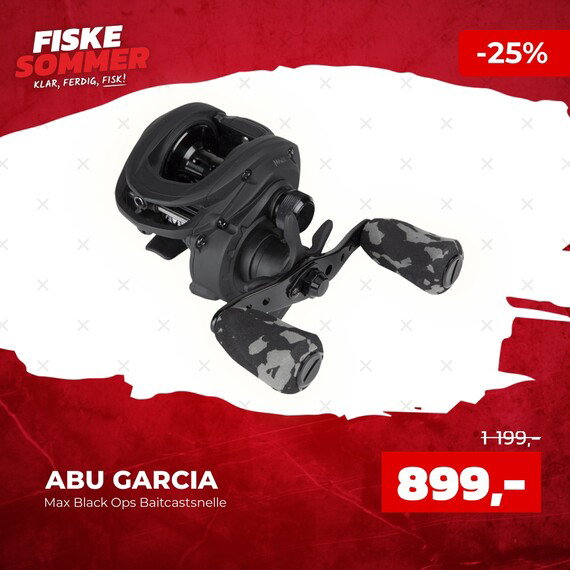 Abu Garcia Max Black Ops Baitcastsnelle