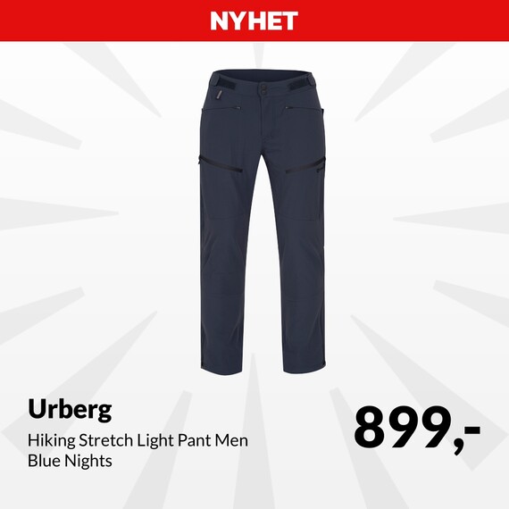 Urberg Hiking Stretch Light Pant Men Blue Nights