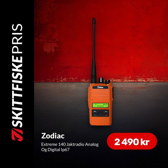 Zodiac Extreme 140 Jaktradio Analog Og Digital Ip67