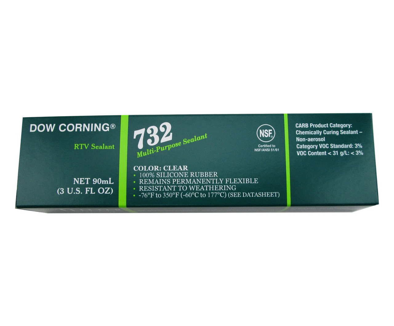 Image of DOWSIL™ 732 Clear Multi-Purpose Silicone Sealant - 90 mL (3 oz) Tube