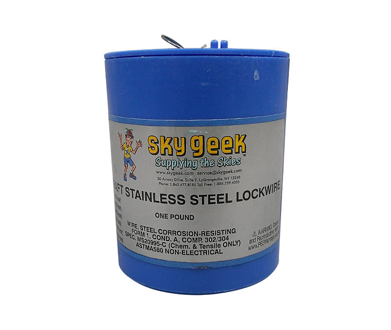 Image of Military Standard MS20995C32 Stainless Steel 0.032" Diameter DFAR 252.225-7009 Compliant Safety Wire - 1 lb Roll