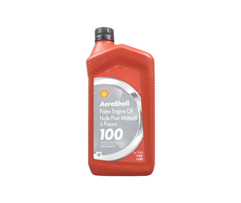 Image of AeroShell™ Oil 100 SAE Grade 50 Mineral Aircraft Piston Engine Oil - Quart Bottle