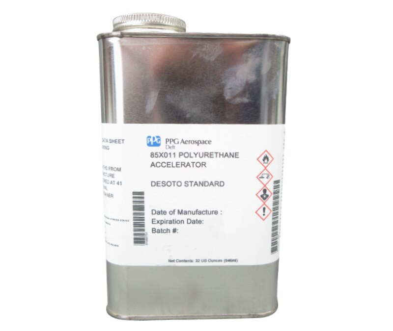 Image of PPG® Deft® 85-X-011 Clear DeSoto® Standard Spec Polyurethane Accelerator - Quart Can