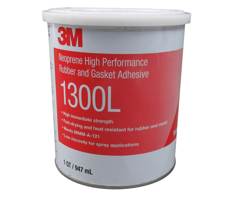 Image of 3M™ 021200-19927 Scotch-Weld™ 1300L Yellow Neoprene High Performance Rubber & Gasket Adhesive - Quart Can