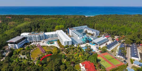 Prázdninový resort u Baltu s obřím aquaparkem a jídlem