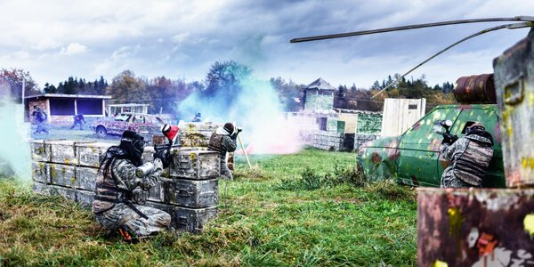 4 hodiny paintballu, 100 ks munice a nápoj pro 1 osobu