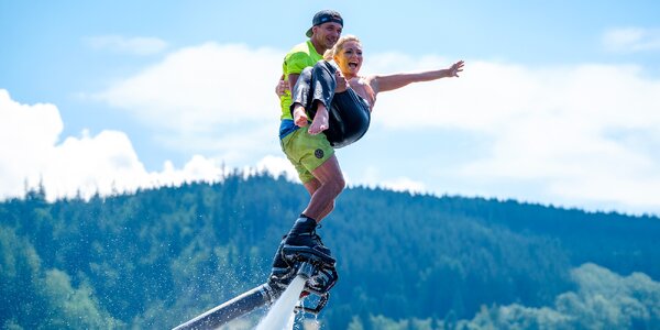 Tandemový let na flyboardu, dárková lekce i kurz