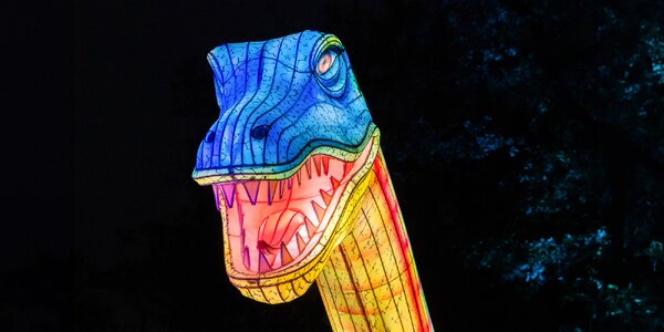 Světelný park Světla času od DinoLive a Lumina Parku