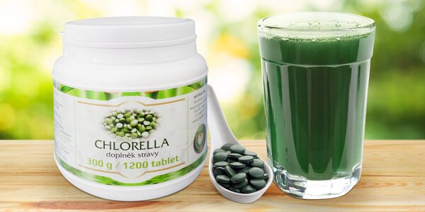 Čistá chlorella pro posílení organismu: 1200 tablet