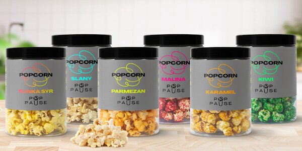 Popcorn v tradičních i originálních příchutích