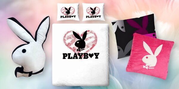 Polštáře, povlaky, povlečení i deka Playboy