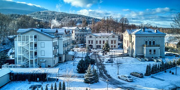 Luxusní hotel v lázeňském městě: wellness a jídlo