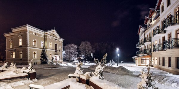 Luxusní hotel v lázeňském městě: wellness a jídlo