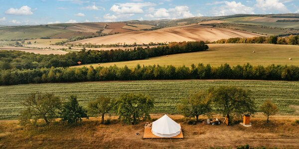 Glamping přímo u vinice s výhledem na Pálavu