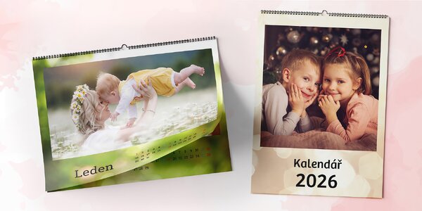 Fotokalendáře na zeď A4, A3 nebo 45 × 32 cm
