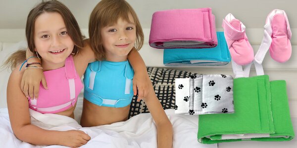 Dětský Priessnitzův zábal na krk, chodidla i hrudník