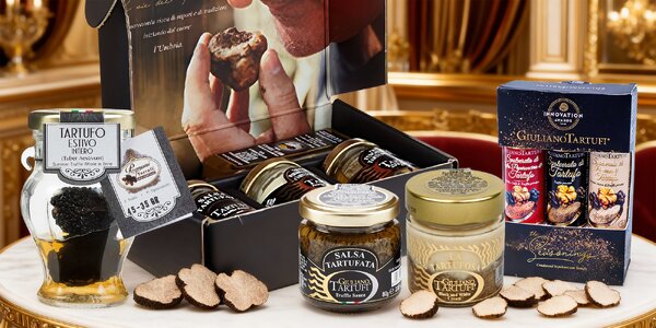 Speciality z pravých lanýžů i dárkové boxy a kazety