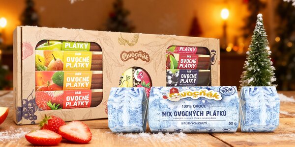 Ovocné plátky i dárkové balení od Ovocňáku