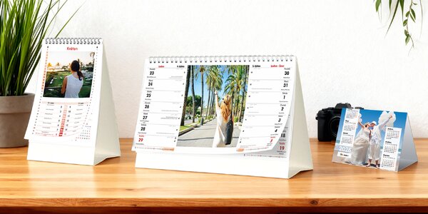 Stolní kalendáře z vašich fotek: šablony až pro 54 fotek