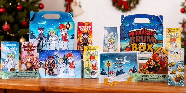 Mikulášské balíčky i boxy plné čajových medvídků