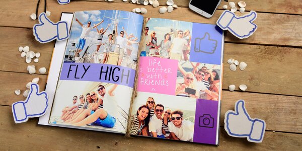 Fotokniha s pevnou vazbou: formát A4, 28–120 stran