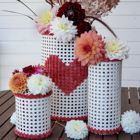 Rottingliknande pappersväv vit