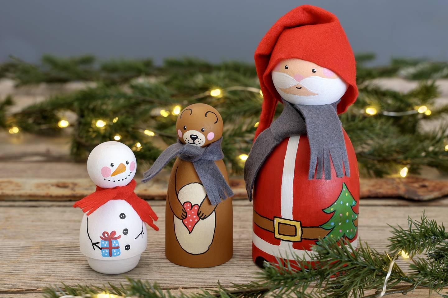 M&aring;la tr&auml;figurer- klassiskt julpyssel