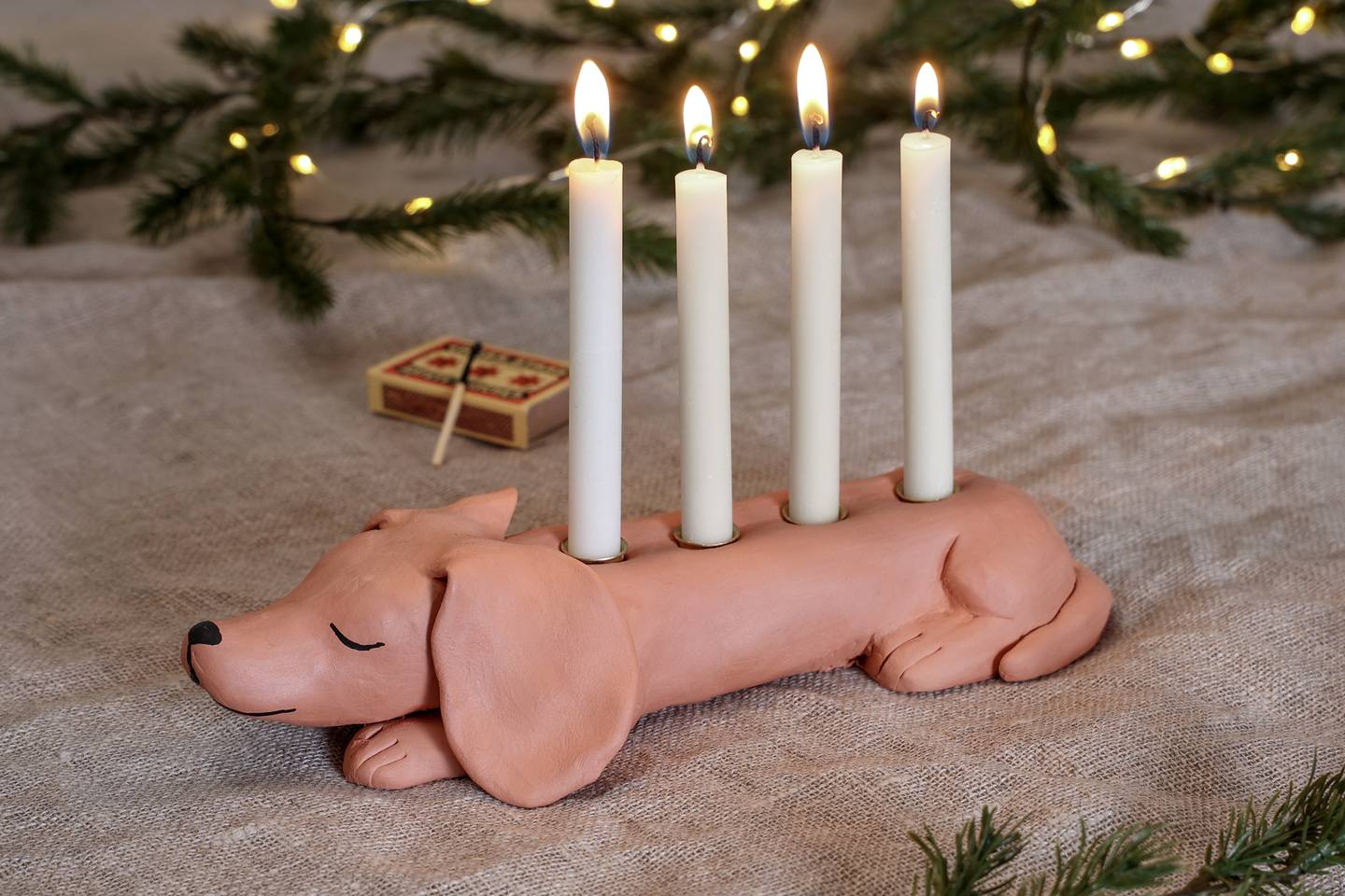 Tax ljusstake till advent